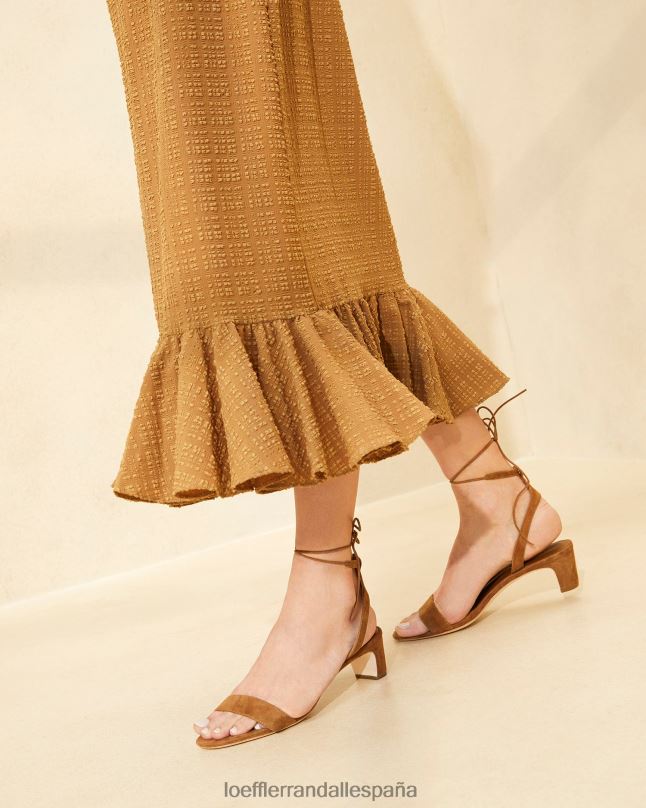 zapatos 0428287 cacao mujer Loeffler Randall sandalia jackie de tacón medio