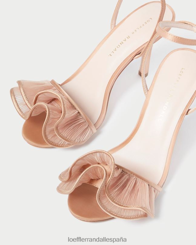 zapatos 0428291 belleza mujer Loeffler Randall sandalia de tacón estella con volantes