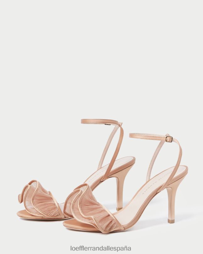 zapatos 0428291 belleza mujer Loeffler Randall sandalia de tacón estella con volantes