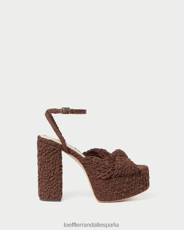 zapatos 0428292 cacao mujer Loeffler Randall plataforma de nudo roz